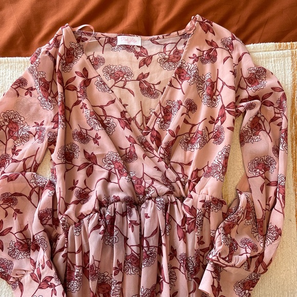 Pink Lily Floral Maxi Dress - Picture 6 of 8